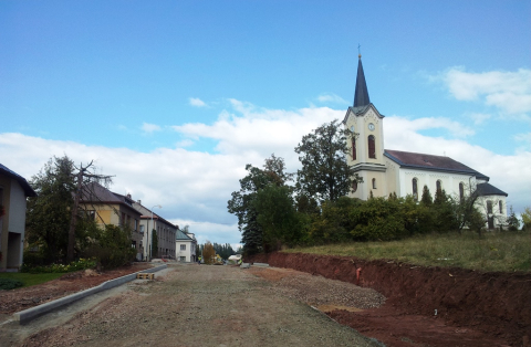 Uzavírka silnice Studenec - Horka